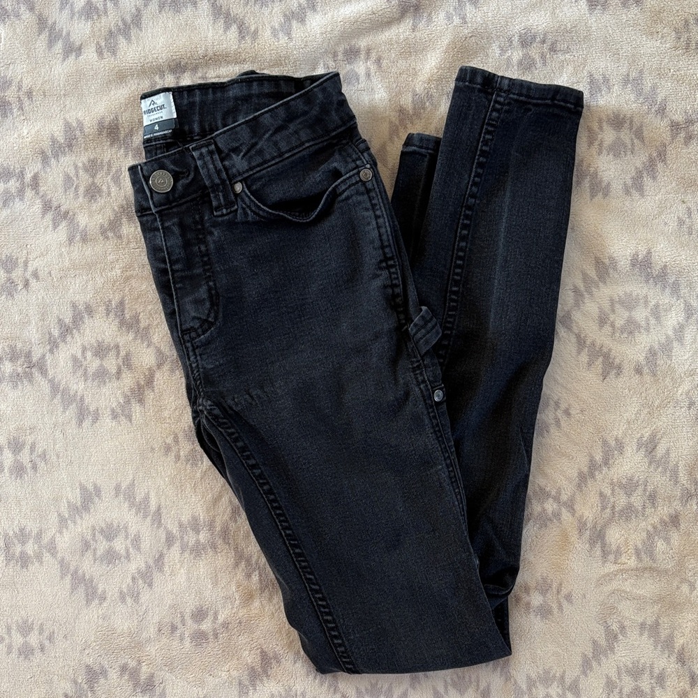Ridgecut | Women's Black Slim Fit Work Jeans | Size 4